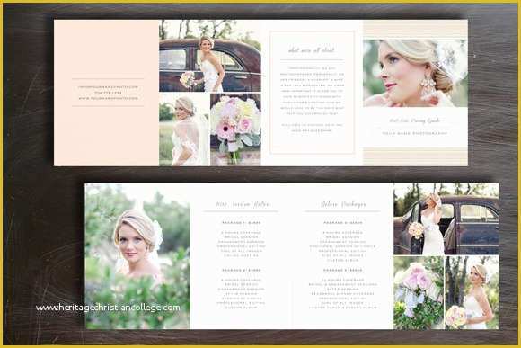 Free Wedding Pricing Template Of Pricing Guide Graphy Brochure Templates On Creative