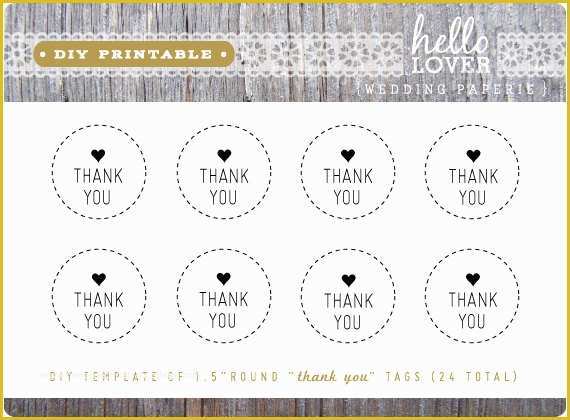Free Wedding Tags Template Of 8 Best Of Diy Printable Thank You Tags Thank You