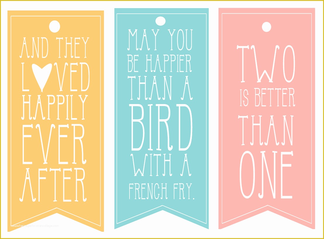 52 Free Wedding Tags Template