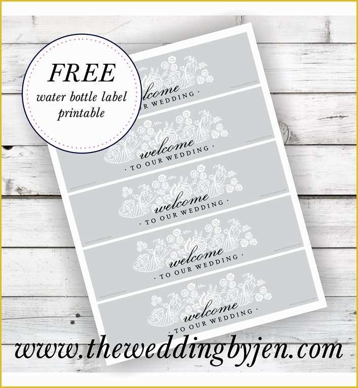 Free Wedding Tags Template Of Free Downloadable Wedding Water Bottle Labels