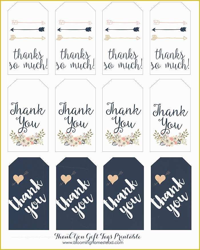 Free Wedding Tags Template Of Thank You for Ing Tags Printable Printable 360 Degree