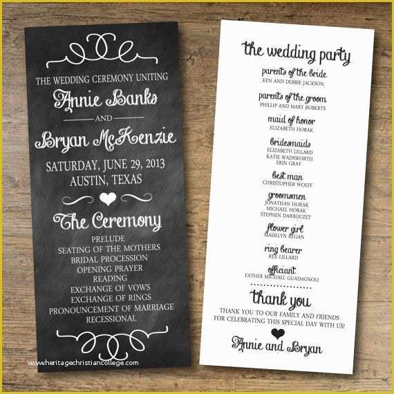 Free Wedding Templates Online Of 15 Lovely Free Printable Wedding Program Templates All