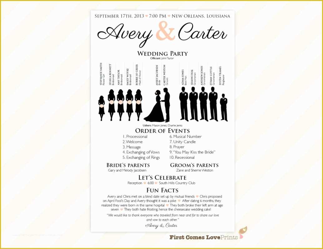 Free Wedding Templates Online Of E Page Wedding Program Template