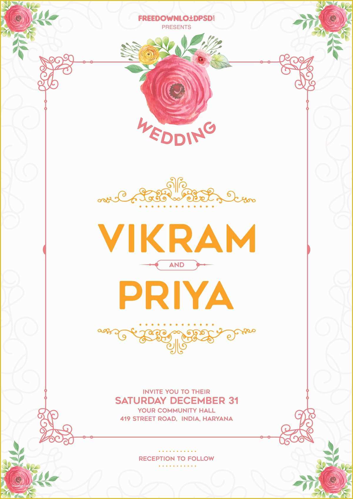 Free Wedding Templates Online Of Wedding Invitation Templates Free