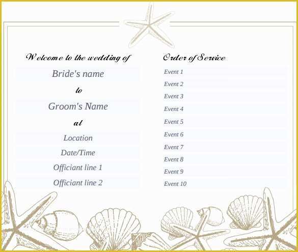 Free Wedding Templates Online Of Wedding Program Template 41 Free Word Pdf Psd