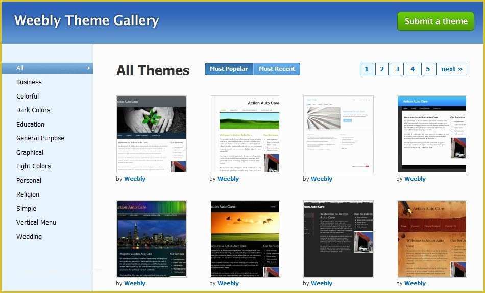 Free Weebly Templates Of Weebly Review