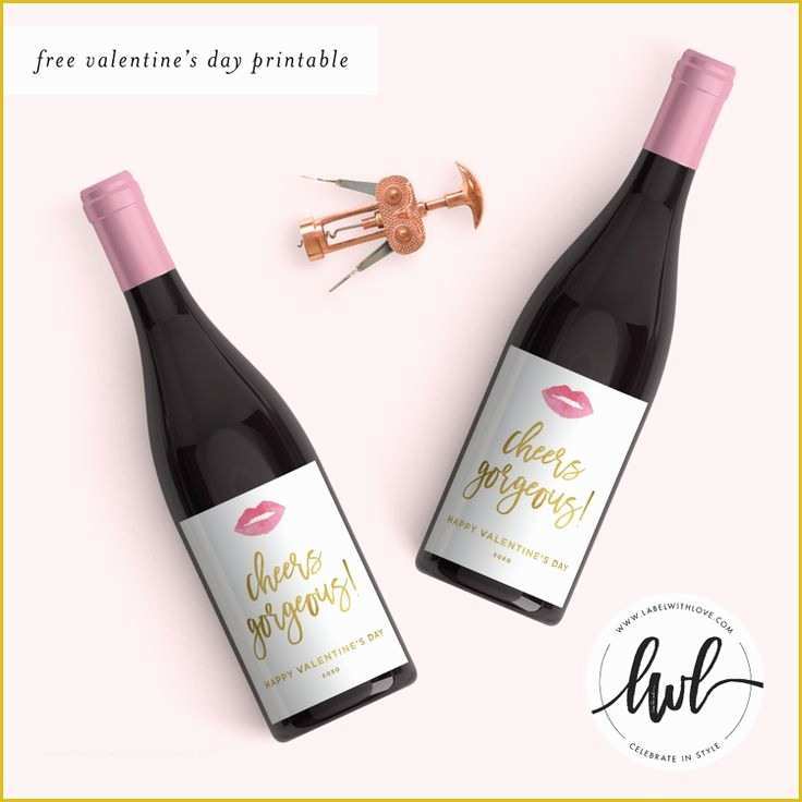 Free Wine Label Template Of Free Valentine S Day Printable Wine Labels