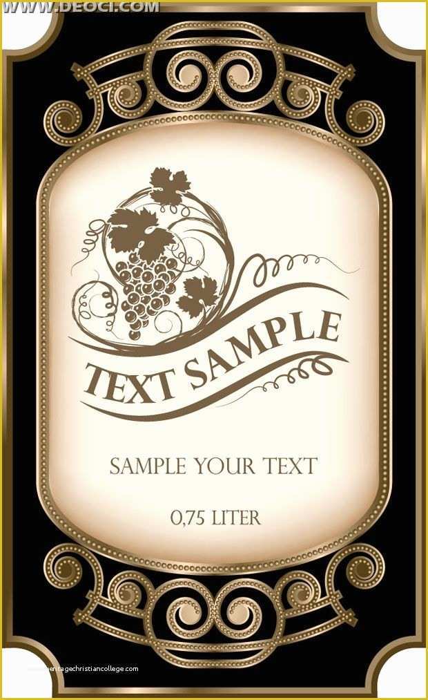 Free Wine Label Template Of Wine Bottle Label Template Free Google Search