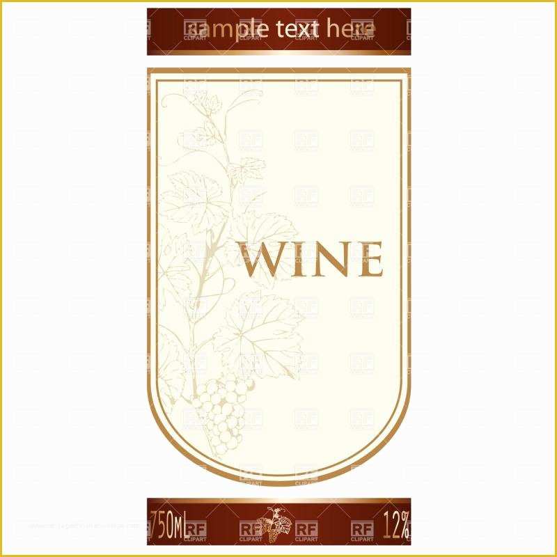 Free Wine Label Template Of Wine Label Template