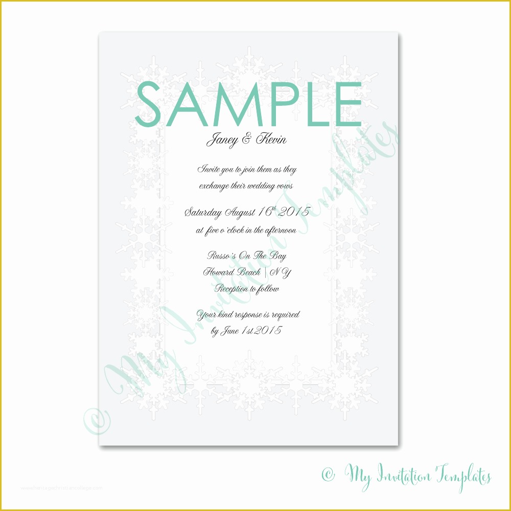 Free Winter Wonderland Invitations Templates Of Amazing Christmas Wedding Invitation Templates About Card