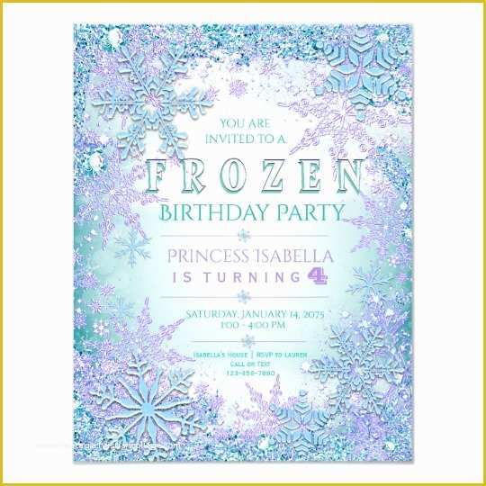 Free Winter Wonderland Invitations Templates Of Frozen Winter Wonderland Birthday Party Invitation