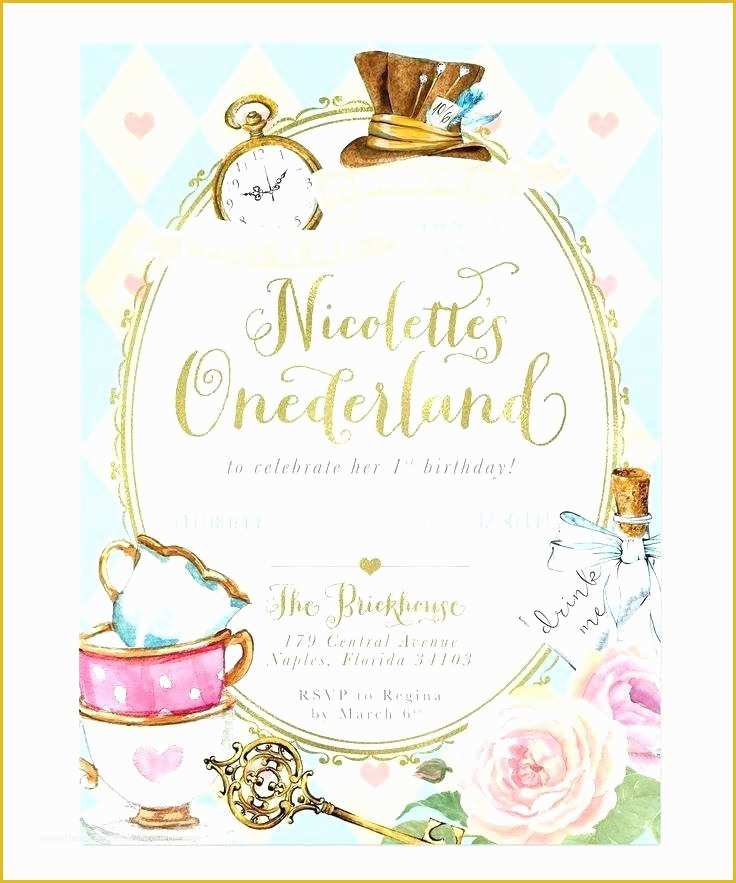 Free Winter Wonderland Invitations Templates Of In Wonderland Invitation Template Good Birthday