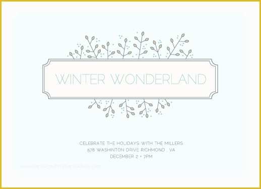 Free Winter Wonderland Invitations Templates Of Party Invitations Winter Wonderland at Minted