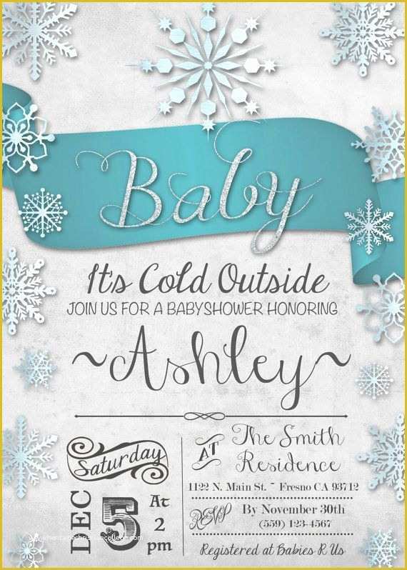 Free Winter Wonderland Invitations Templates Of Winter Wonderland Baby Shower Invitations Winter