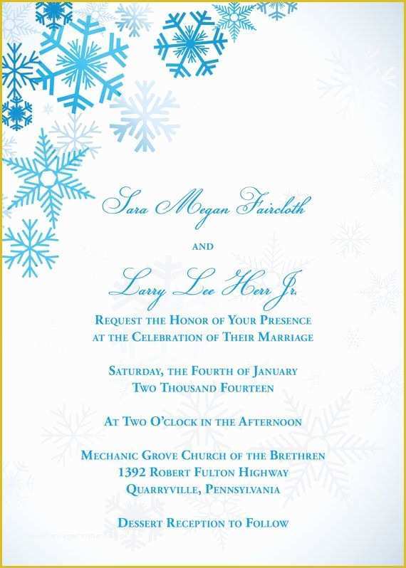 Free Winter Wonderland Invitations Templates Of Winter Wonderland Wedding Invitation by