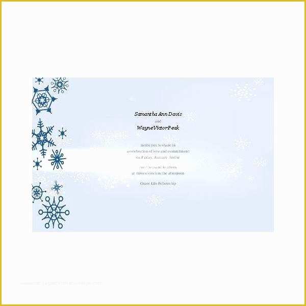 Free Winter Wonderland Invitations Templates Of Winter Wonderland Wedding Invitation Free Download Party