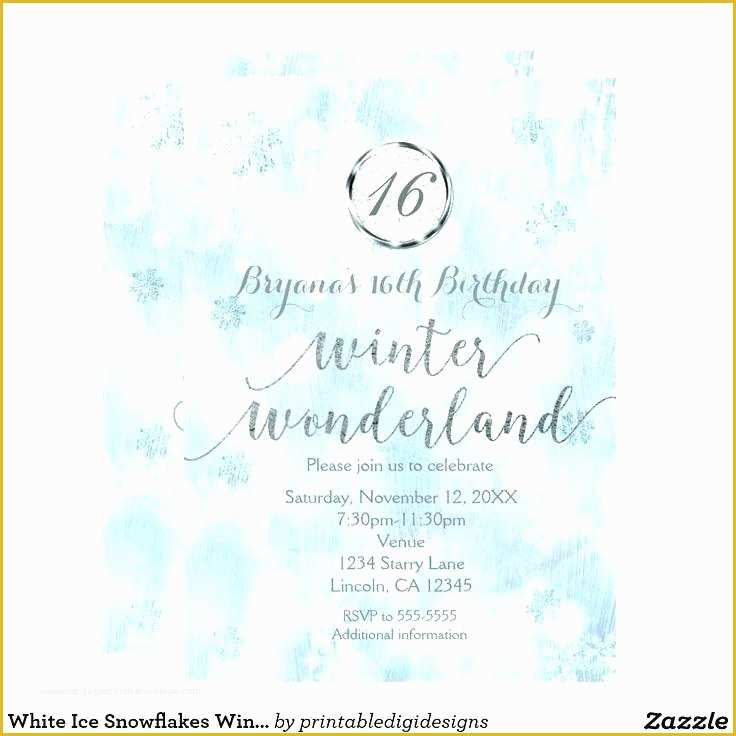 Free Winter Wonderland Invitations Templates Of Winter Wonderland Wedding Invitation Free Download Party