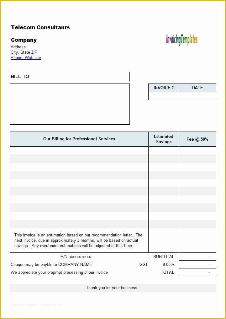 Free Work Estimate Template Of Contractor Invoice Templates Free 20 Results Found