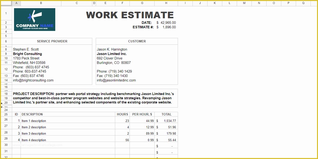 Free Work Estimate Template Of Every Free Estimate Template You Need the 14 Best Templates