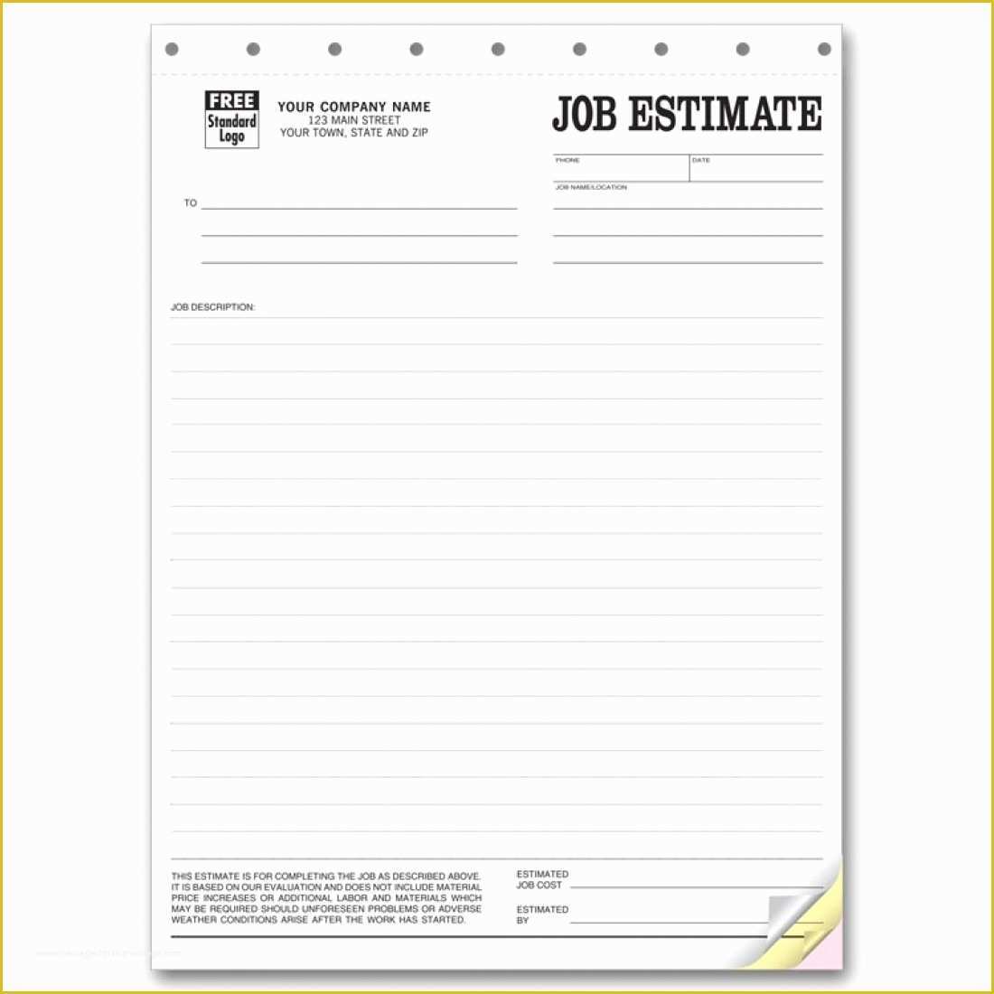Free Work Estimate Template Of X Drag to View Zoom In Zoom Out Reset