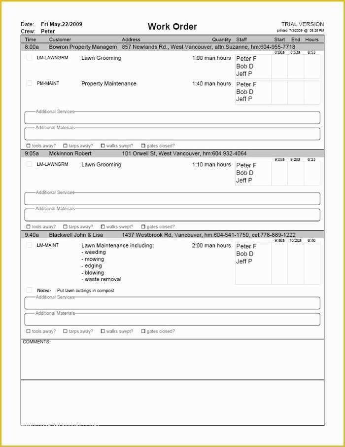 Free Work order Template Of 40 Work order Template Free Download [word Excel Pdf]