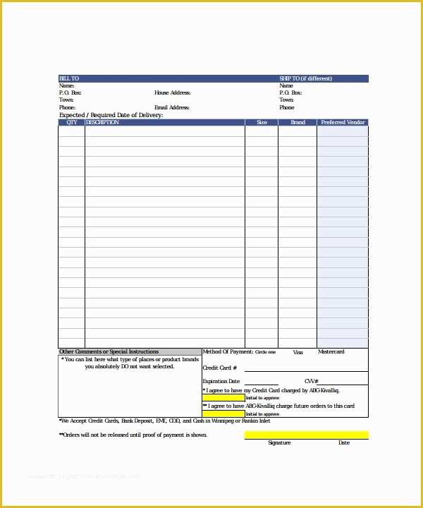 Free Work order Template Of order form Template 23 Download Free Documents In Pdf