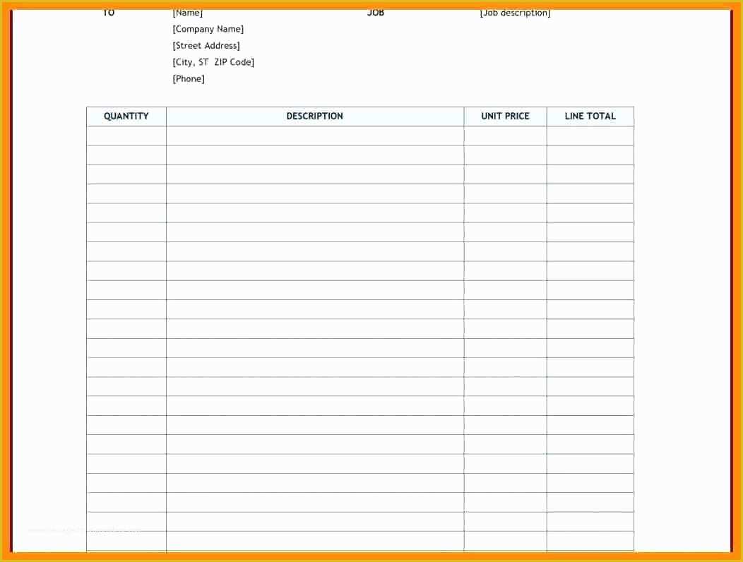 Free Work order Template Of Template Work order Template Excel