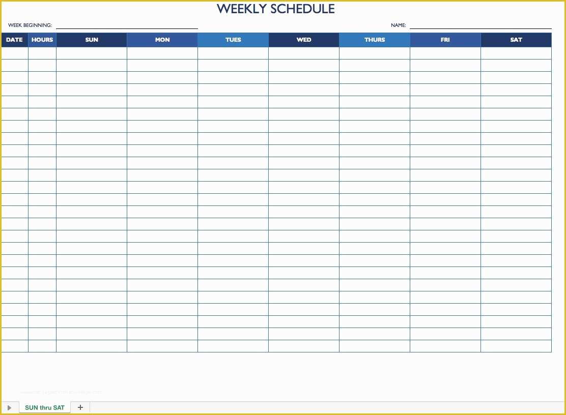 Free Work Schedule Template Of Free Work Schedule Templates for Word and Excel