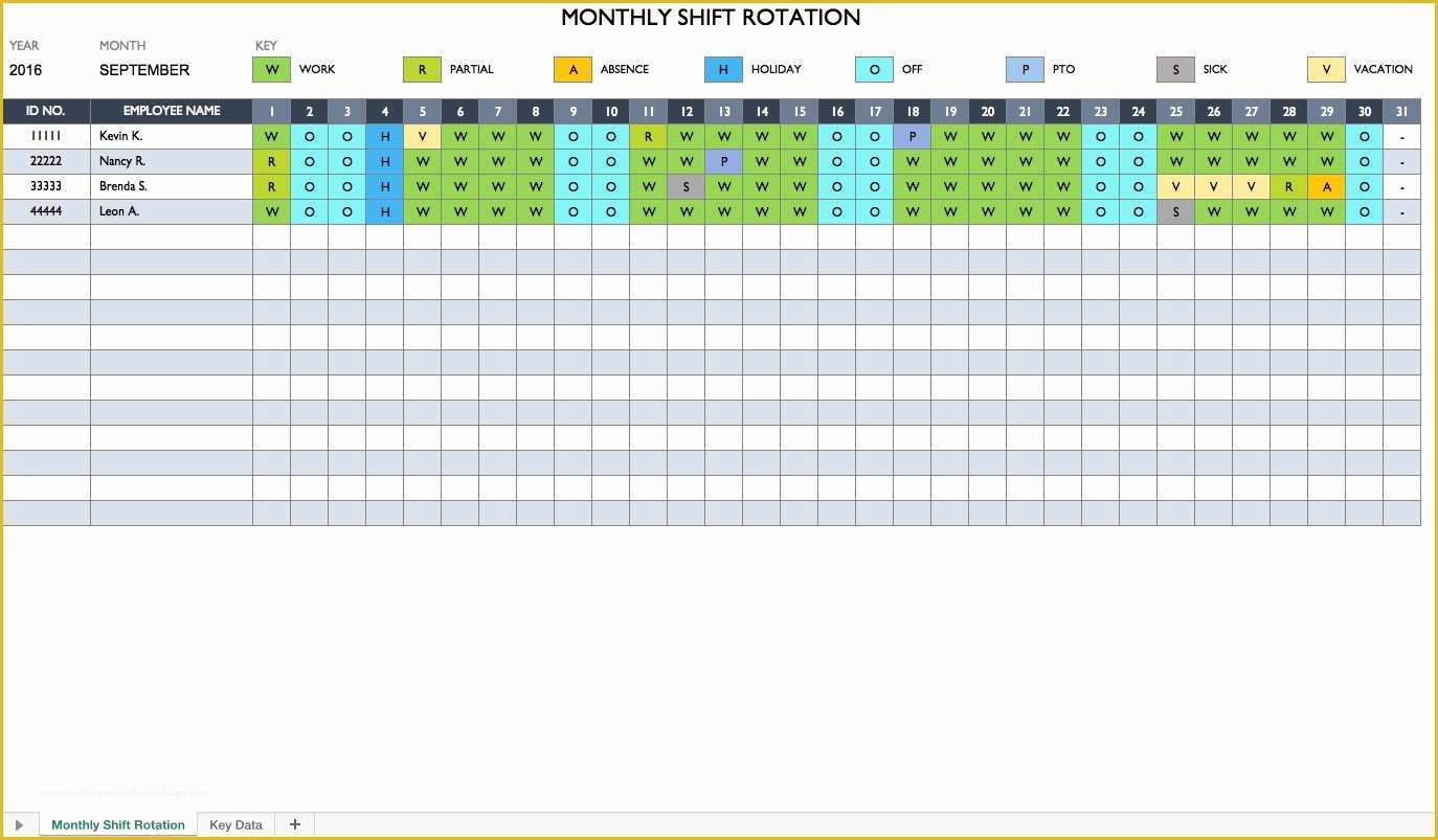 Free Work Schedule Template Of Free Work Schedule Templates for Word and Excel