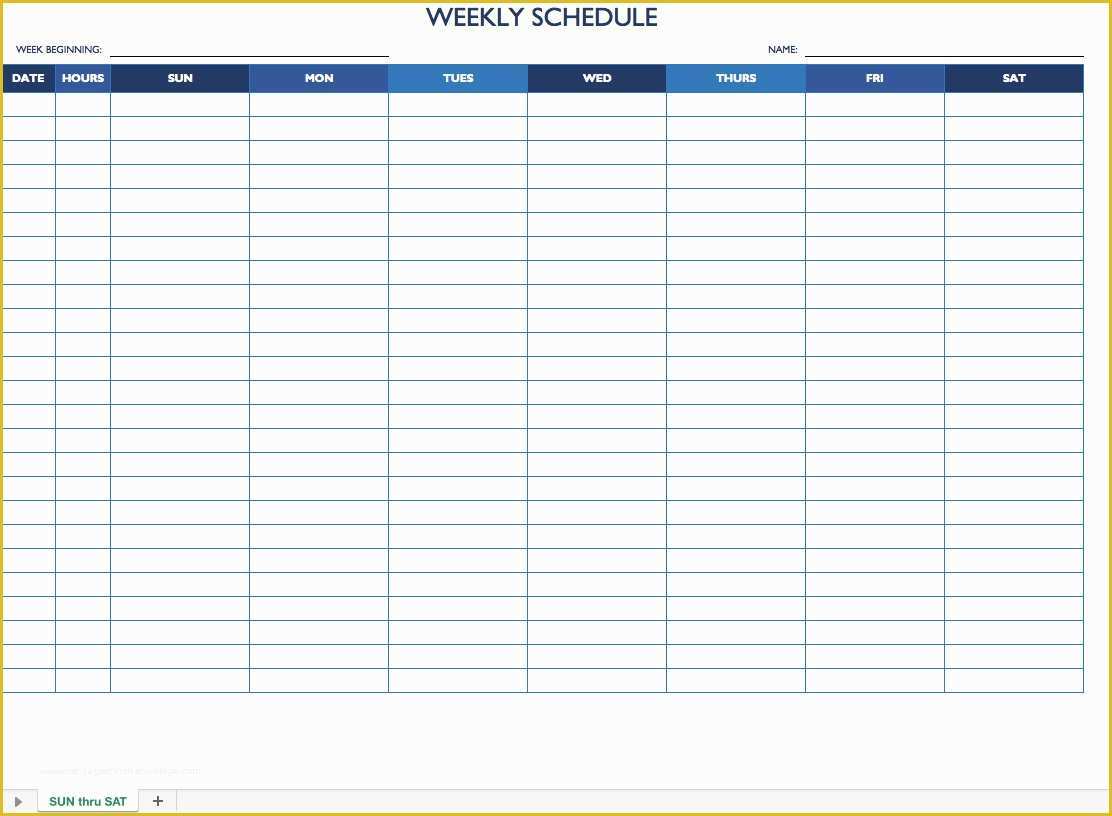 Free Work Schedule Template Of Free Work Schedule Templates for Word and Excel with