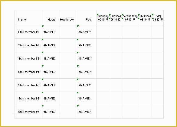 Free Work Schedule Template Of Work Schedule Templates – 9 Free Word Excel Pdf format