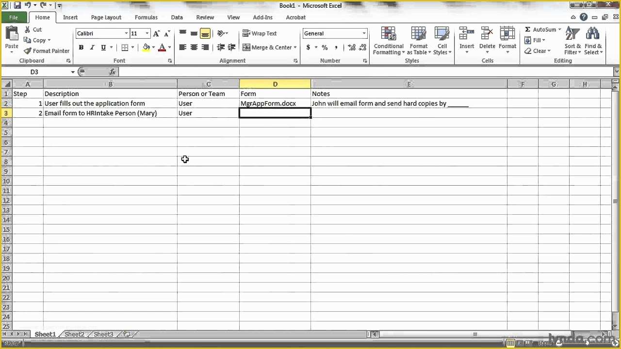 Free Workflow Templates Excel Of How to Use Excel to Document Workflows