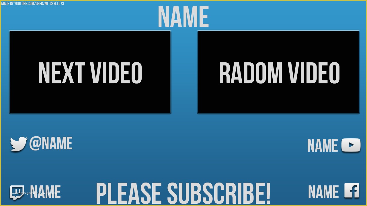 Free Youtube Template Maker Of Free Youtube Video End Card Templates & tools the Easiest