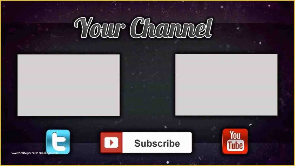 Free Youtube Template Maker Of Outro Template Maker