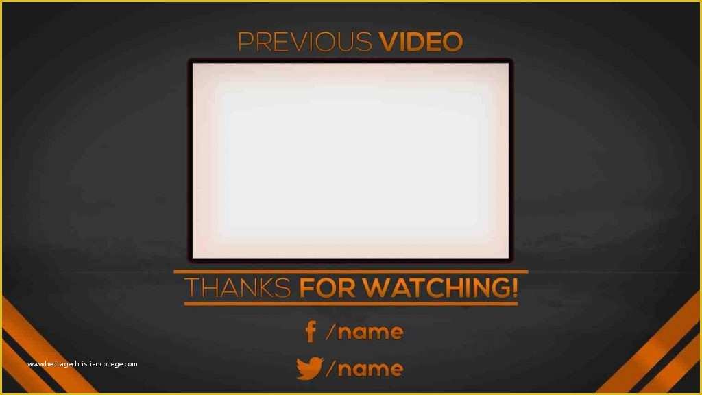 Free Youtube Template Maker Of Outro Template Maker