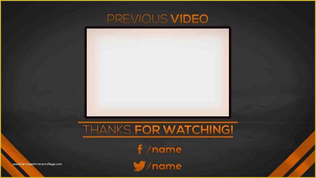 Free Youtube Template Maker Of Outro Template Maker