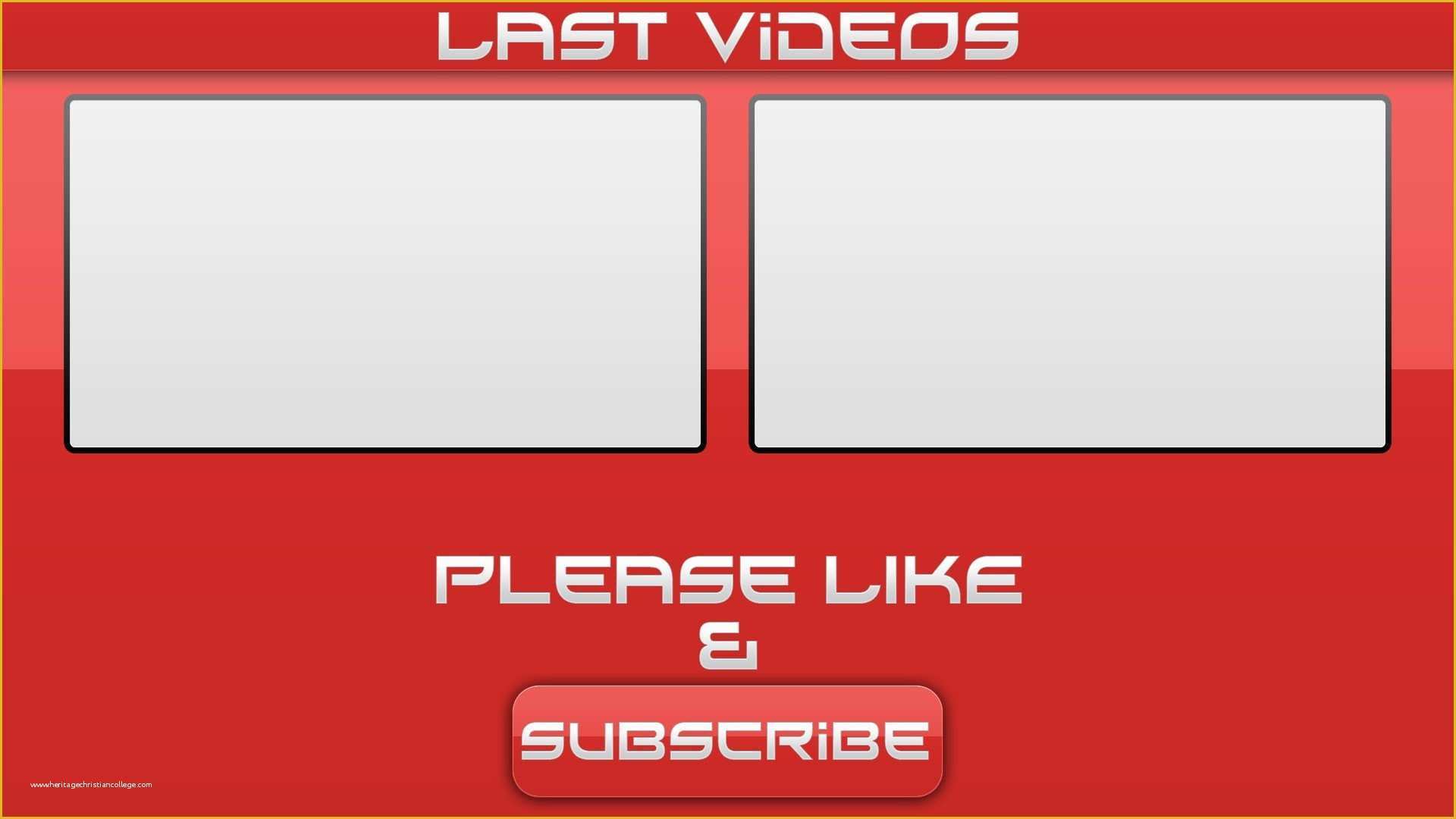 Free Youtube Template Maker Of Outro Template Maker