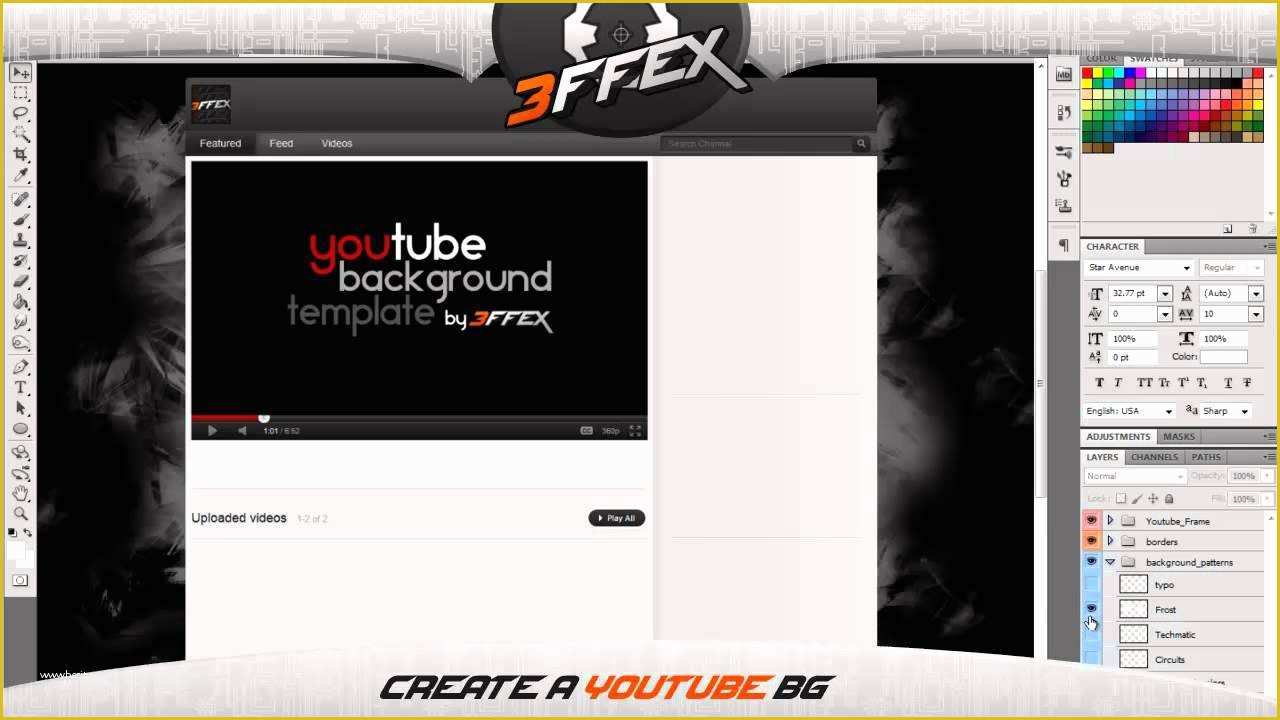 Free Youtube Template Maker Of Youtube Background Template Creator 1st Edition Free