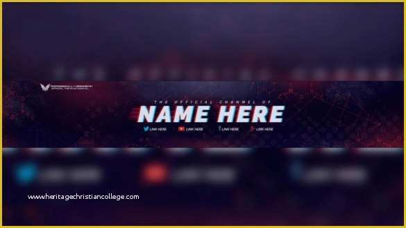 Free Youtube Template Maker Of Youtube Banner Template Psd