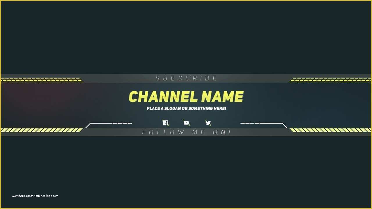 Free Youtube Template Maker Of Youtube Banner Templates