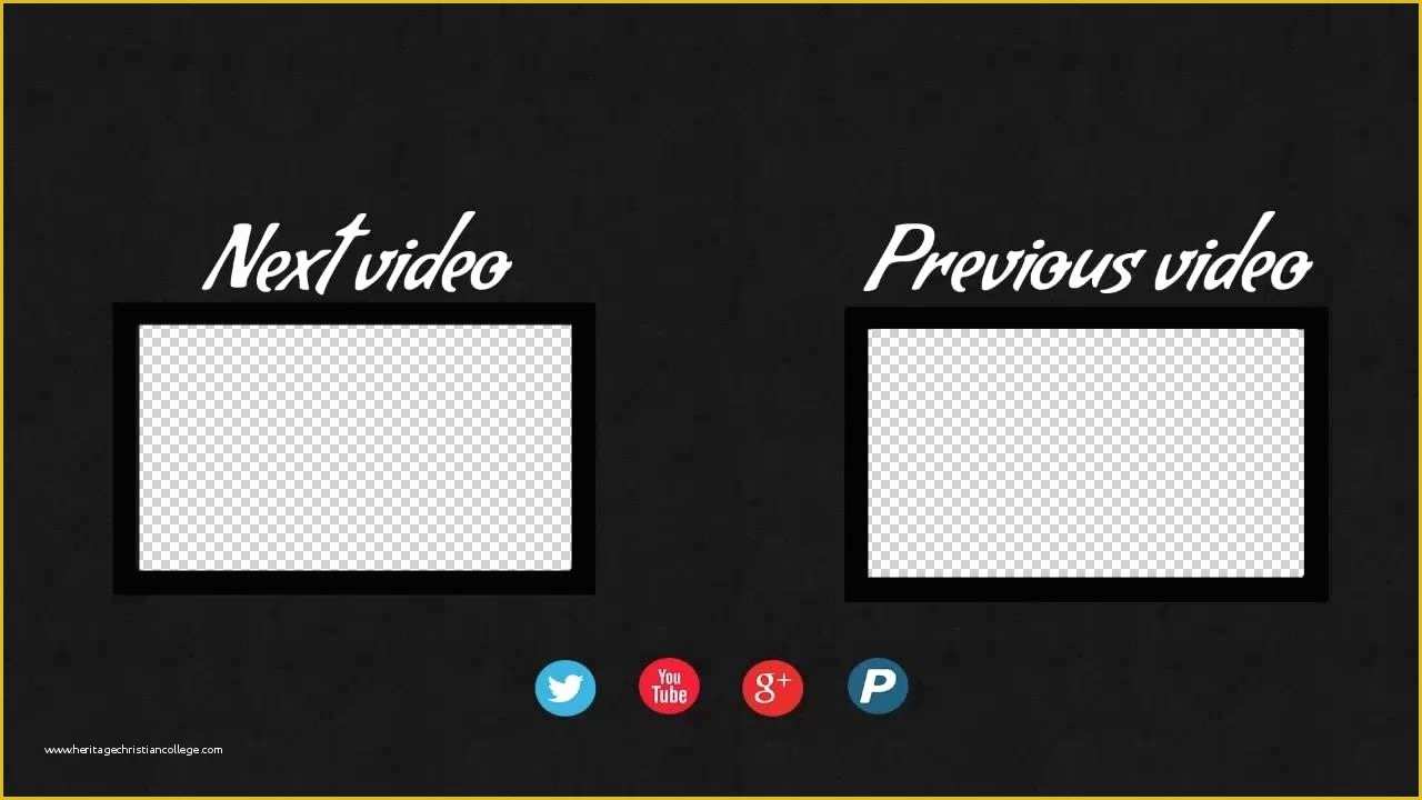 Free Youtube Template Maker Of Youtube End Screen Template Maker