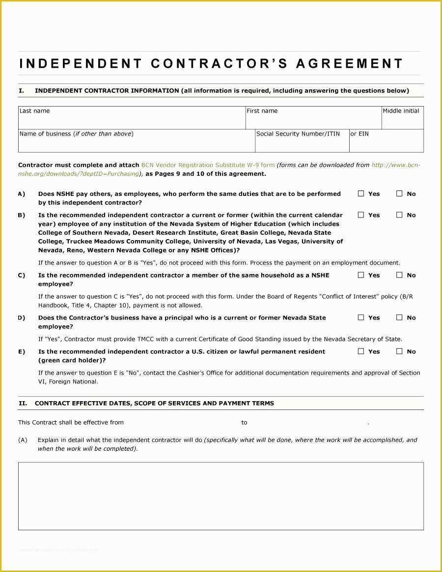 Freelance Agreement Template Free Of Template Real Estate Independent Contractor Agreement