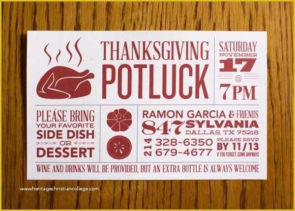 Friendsgiving Invitation Free Template Of 16 Potluck Invitations Psd Ai Illustrator Download