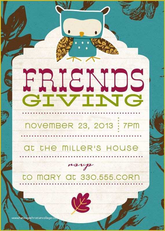 Friendsgiving Invitation Free Template Of 17 Best Images About Friendsgiving On Pinterest
