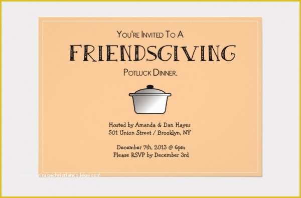 Friendsgiving Invitation Free Template Of 17 Friendsgiving Invitations Jpg Vector Eps Ai