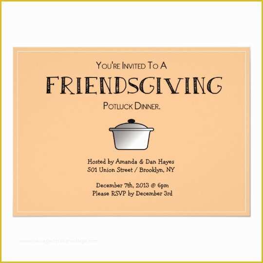 Friendsgiving Invitation Free Template Of Friendsgiving Invitation Customisable Card