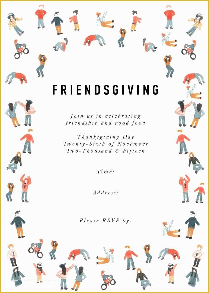 Friendsgiving Invitation Free Template Of Friendsgiving Invitation Free Template Fwauk