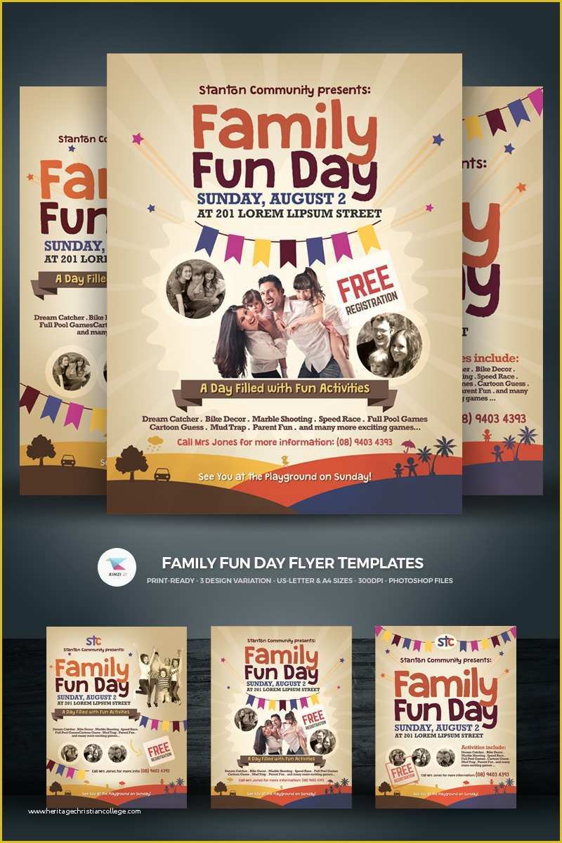 Fun Day Flyer Template Free Of Family Fun Day Flyer Corporate Identity Template