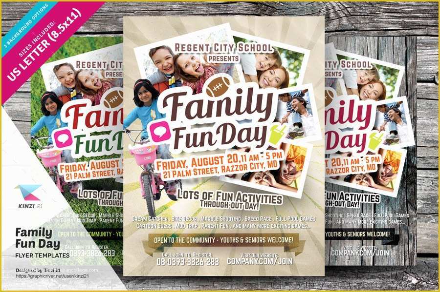 Fun Day Flyer Template Free Of Family Fun Day Flyers by Kinzi21