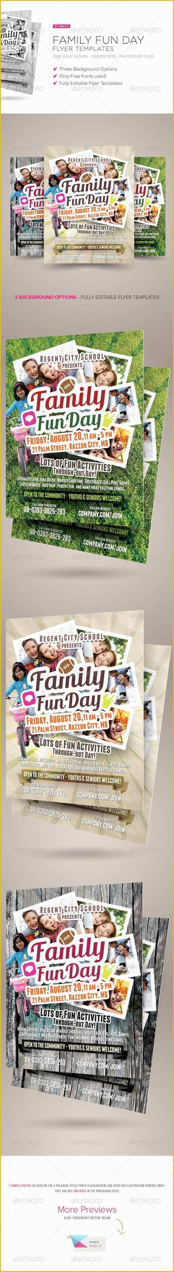 Fun Day Flyer Template Free Of Family Fun Day Flyers